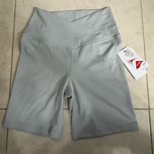Yogalicious Light Gray Activewear Shorts